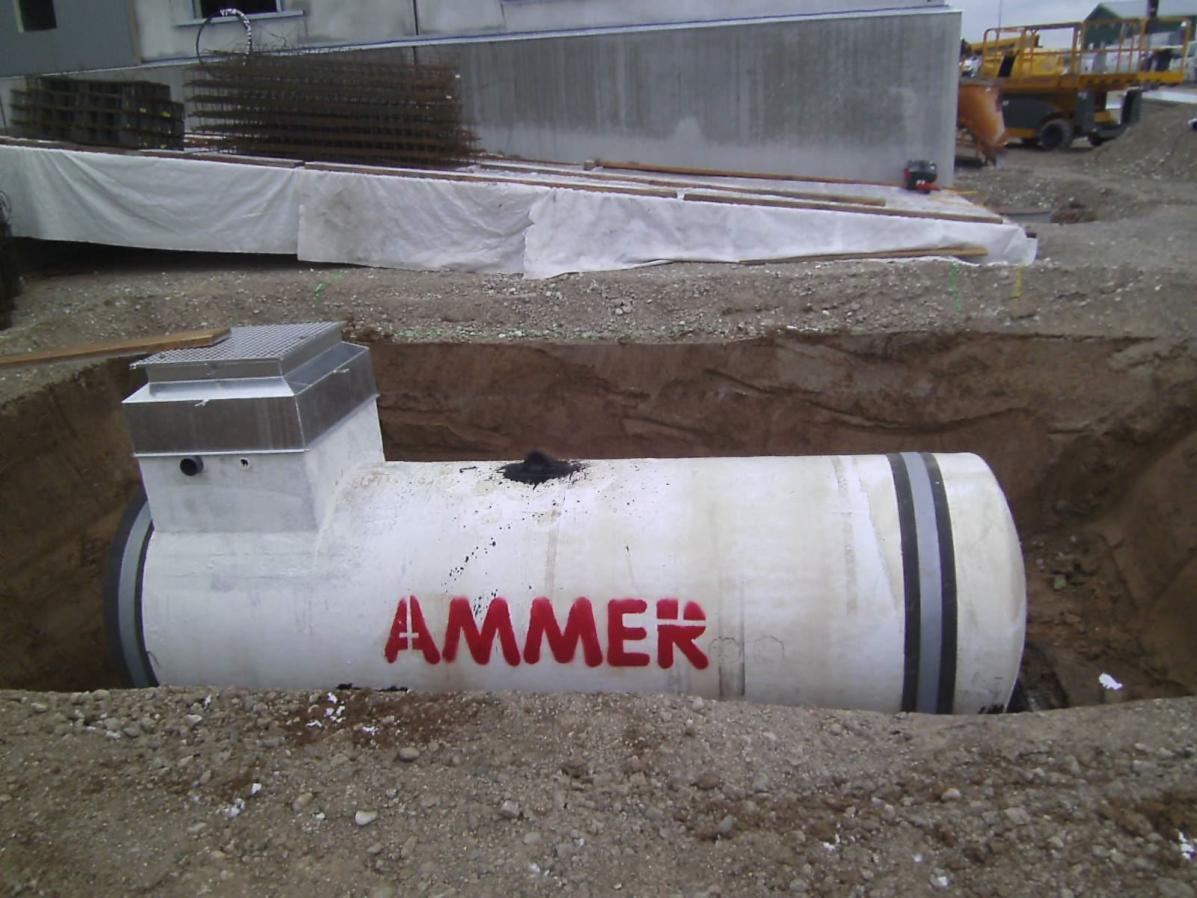 Unterirdischer Heizöllagertank